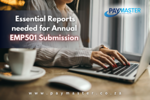 Essential Reports needed for Annual EMP501 Submission