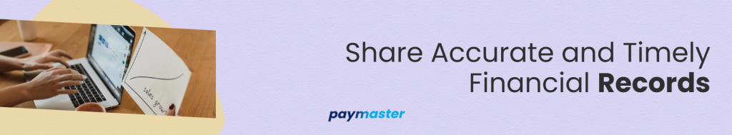 2. Partnering with an Accountant: Share Accurate and Timely Financial Records